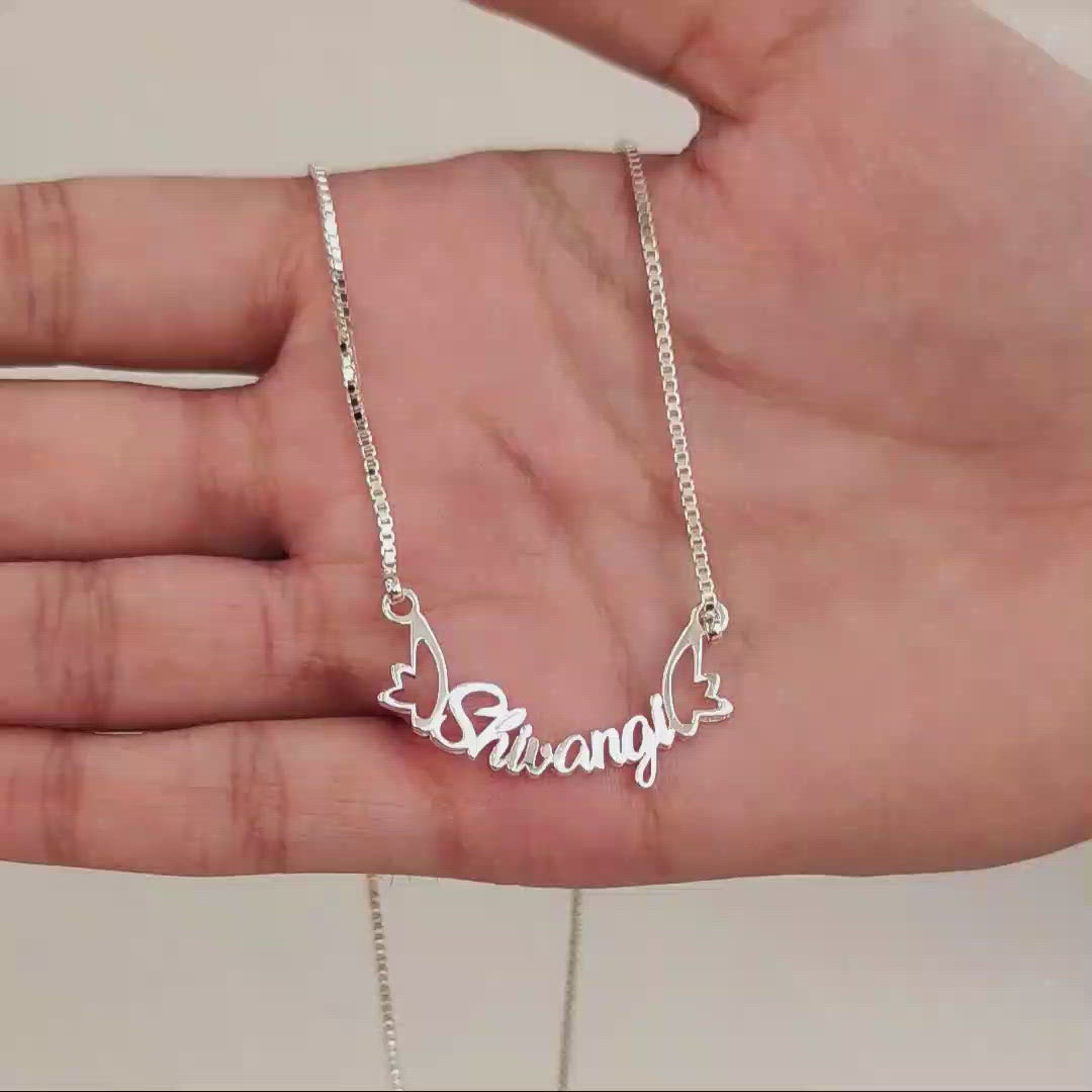 Silver Name pendant