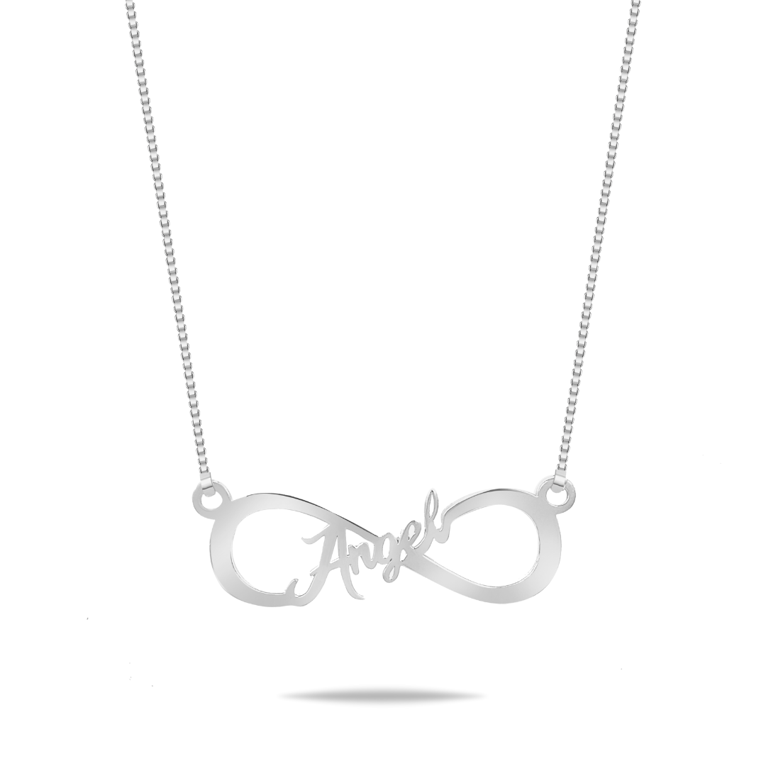Silver Infinity Personalised Pendant