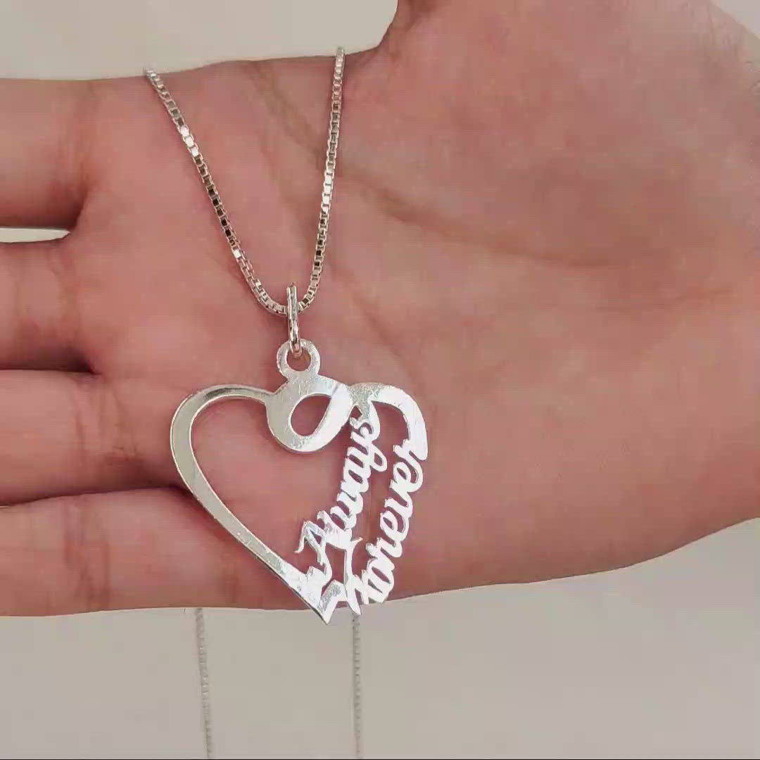 Silver Name pendant