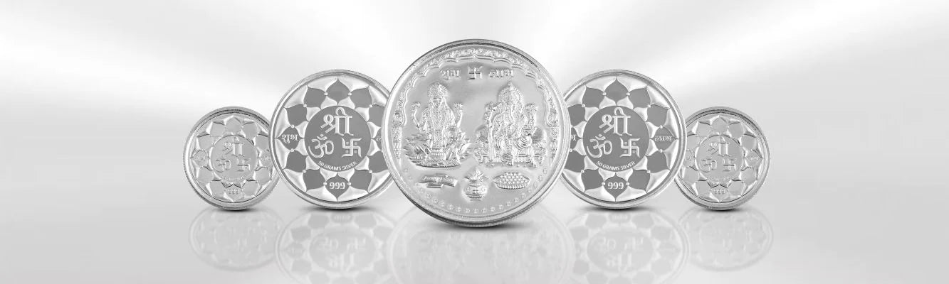Pure Silver Coin | Original Silver Coin | Laxmi Coin | Ganesh Coin | Laxmi Ganesh Coin