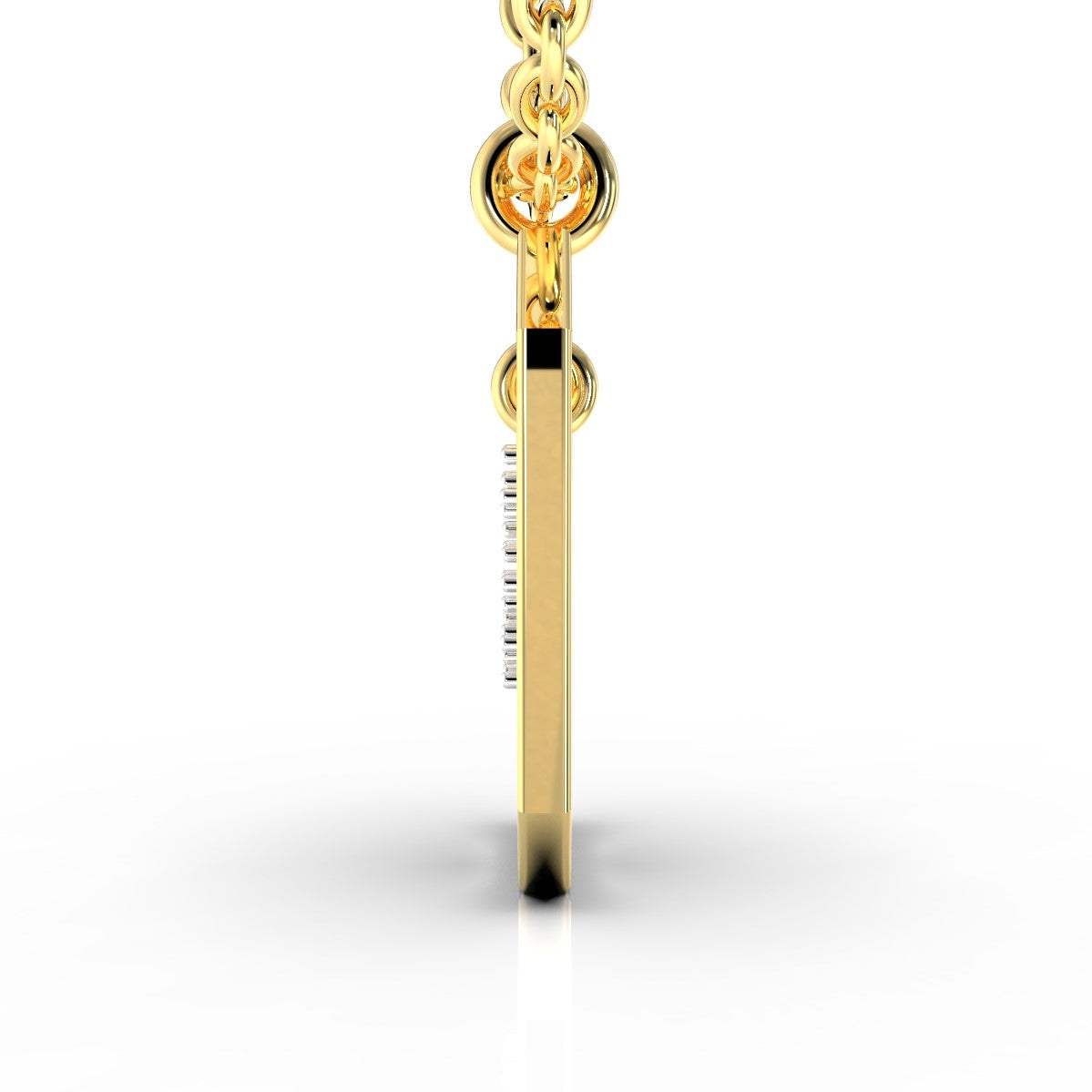 18KT Gold Plated Pendant Necklace | Letter Pendant Gold