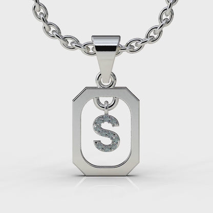 Silver Initial Necklace