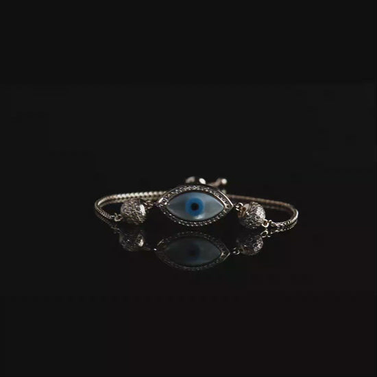 Rosegold Evil Eye Bracelet