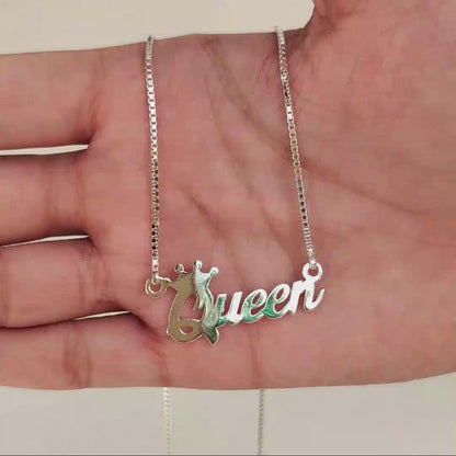 Silver Name pendant