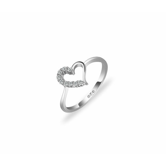 Silver Heart Ring , silver ring