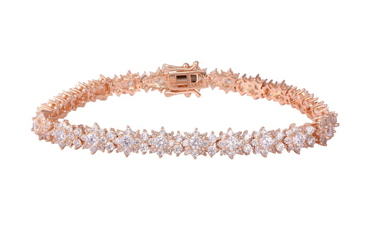 Rosegold Stellar Bracelet , solitaire bracelet , silver bracelet