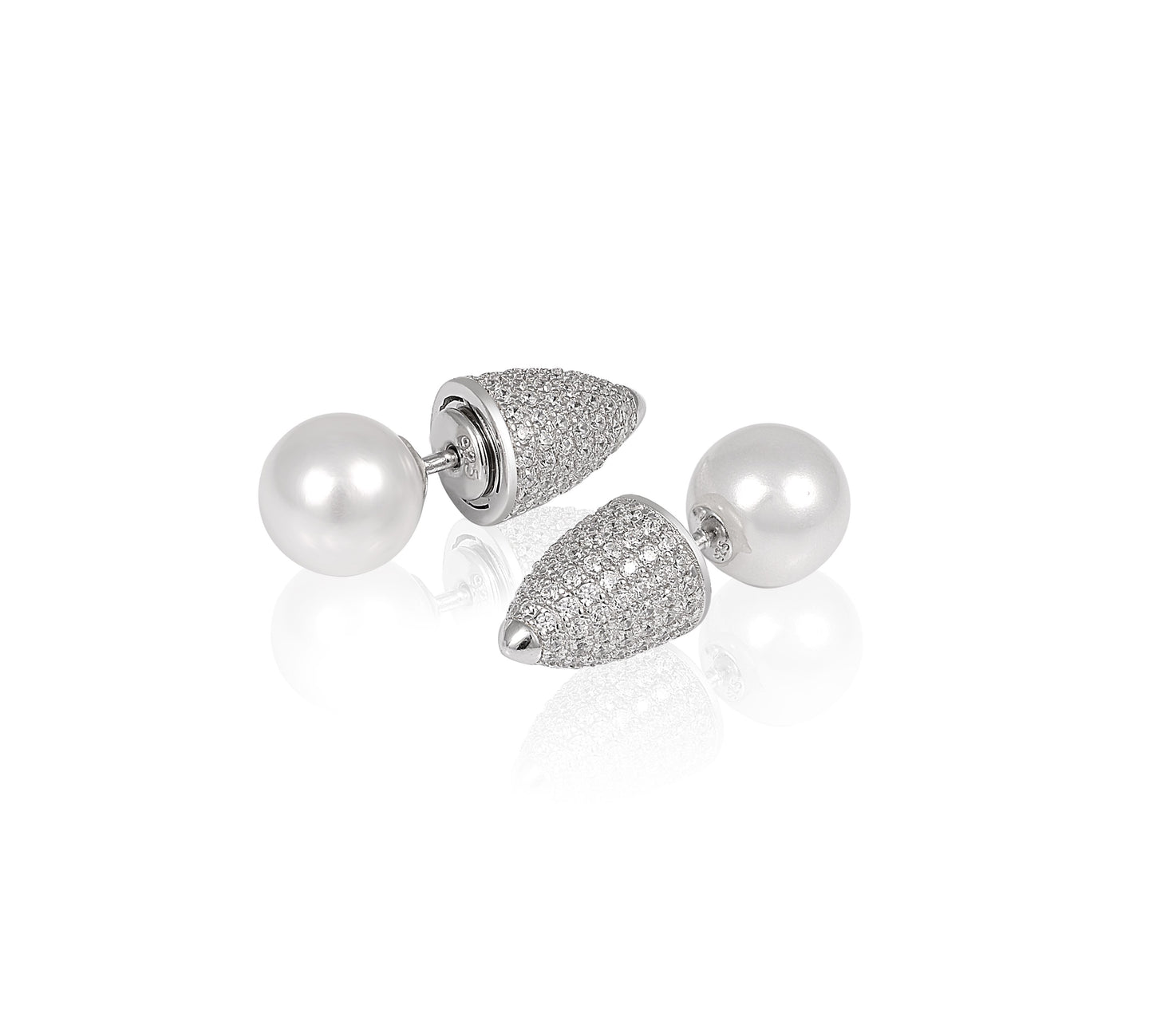 Silver Pearl Earrings