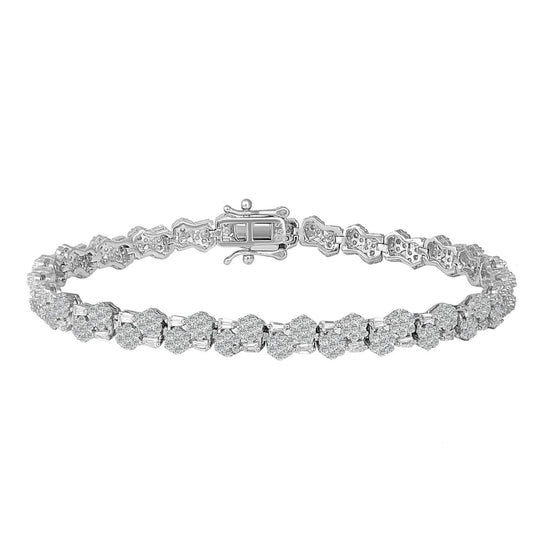 Silver Glimmer Bracelet , silver bracelet , solitaire barcelet
