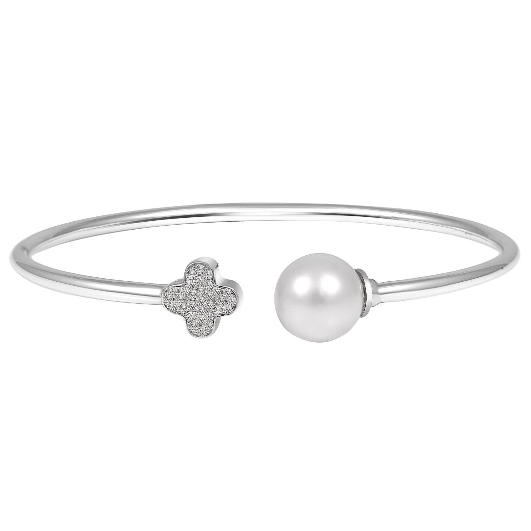 Silver Pearl Bracelet