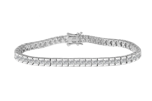 Silver Radiance Bracelet , solitaire bracelet , silver bracelet
