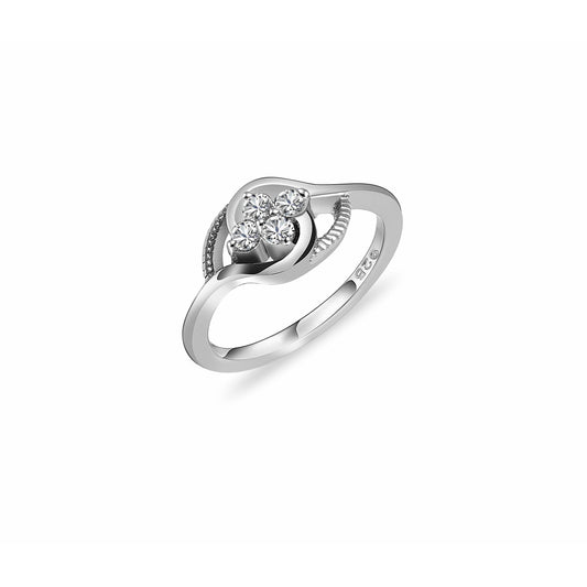 Silver Zircon Astral Ring , silver ring