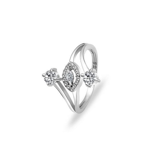 Silver Zircon Ring
